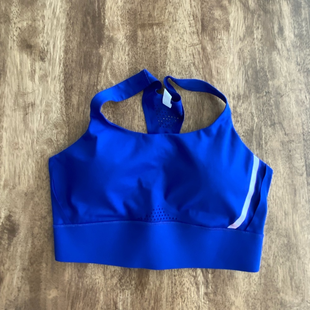 Under Armour Electric Blue Padded Sports Bra with Maximum Support